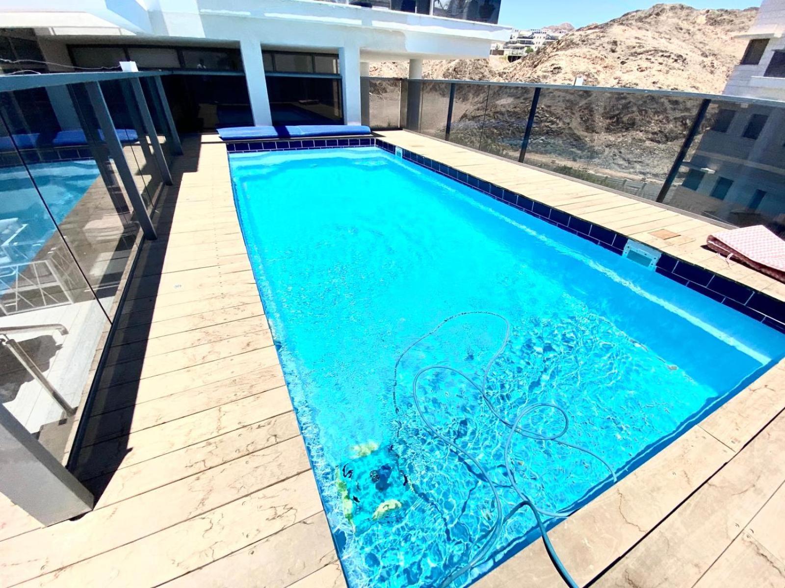 Apartmán Stunning Penthouse With Sea Views And Private Heated Pool Ejlat Exteriér fotografie
