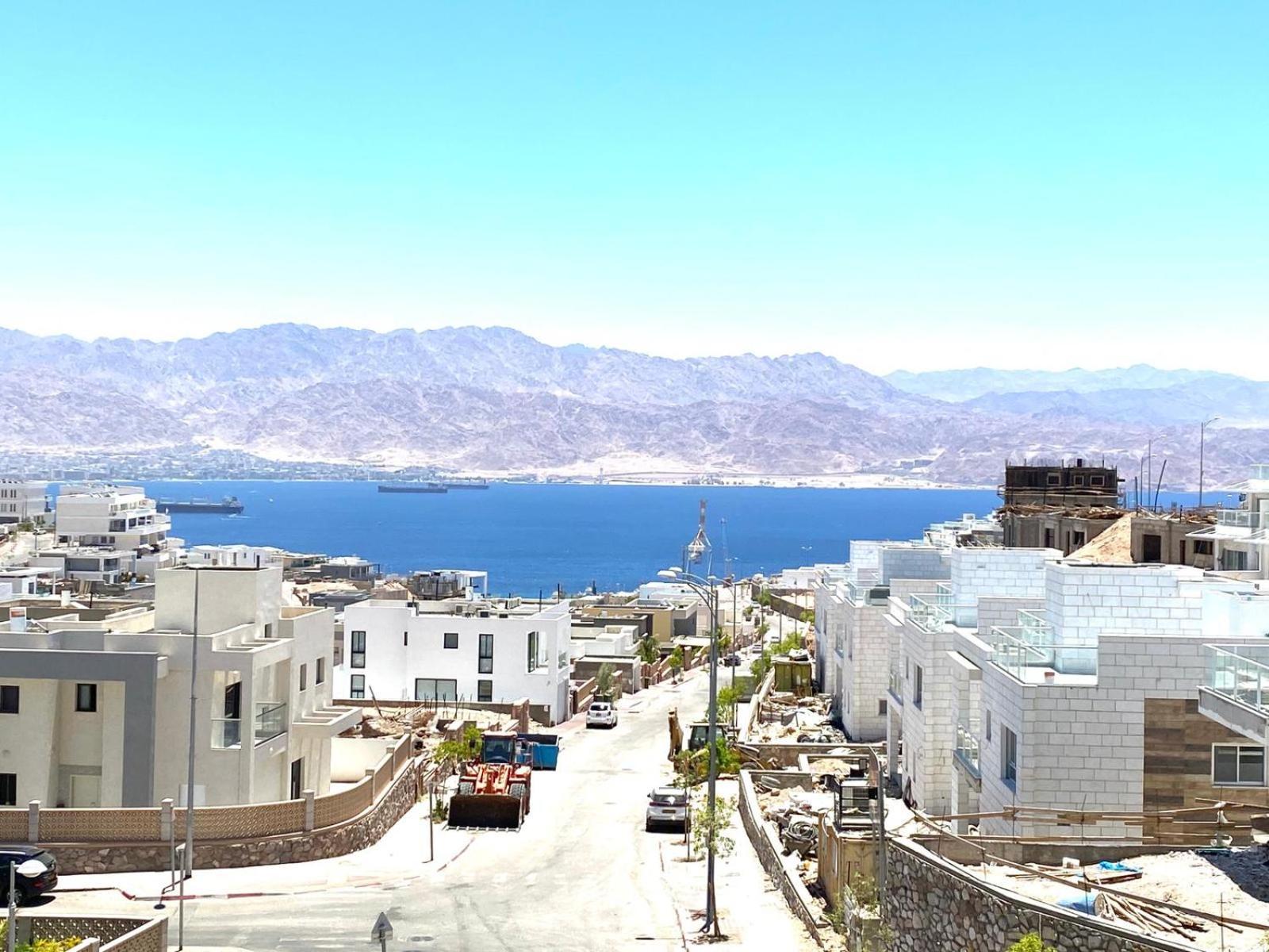 Apartmán Stunning Penthouse With Sea Views And Private Heated Pool Ejlat Exteriér fotografie