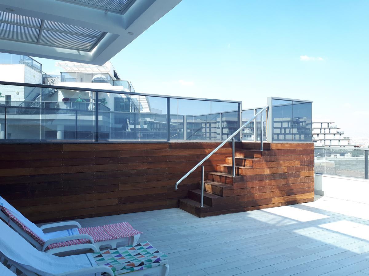 Apartmán Stunning Penthouse With Sea Views And Private Heated Pool Ejlat Exteriér fotografie