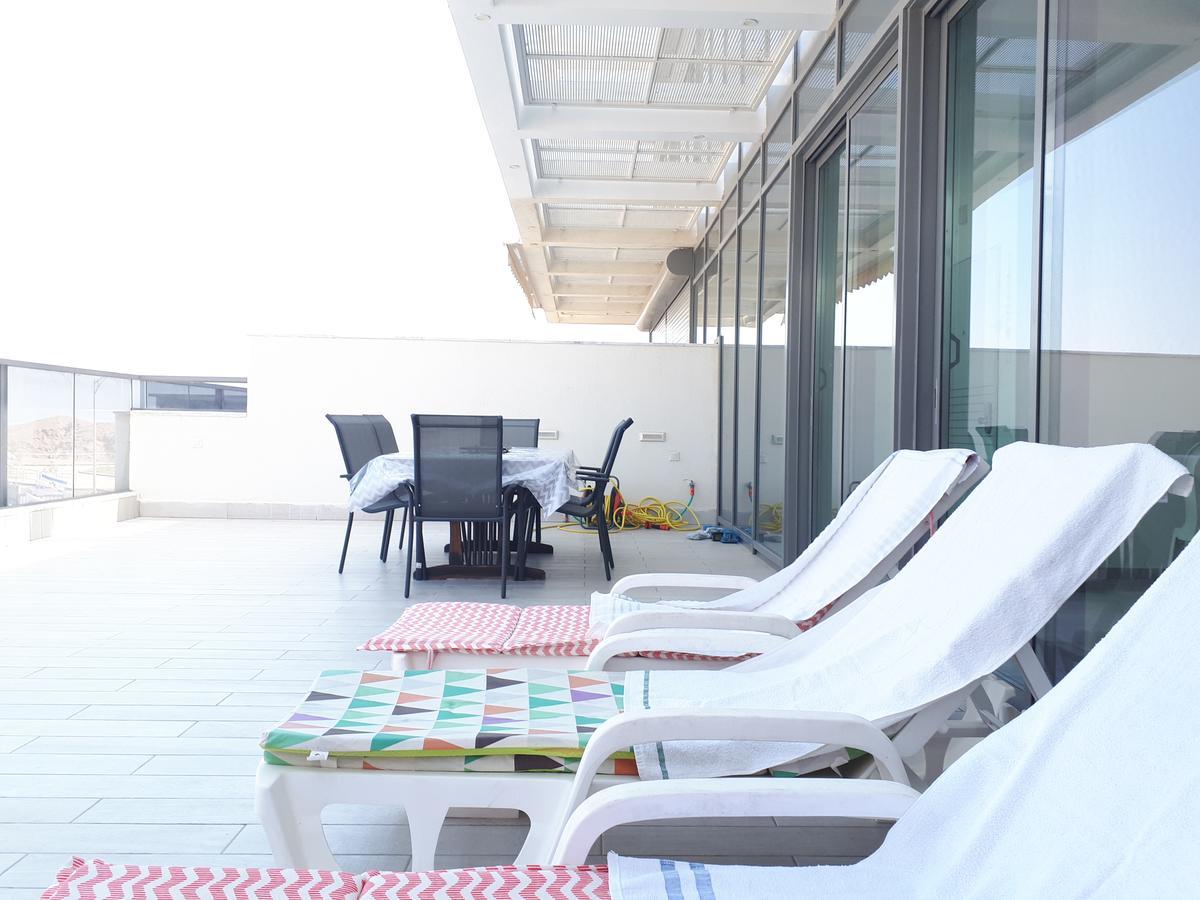 Apartmán Stunning Penthouse With Sea Views And Private Heated Pool Ejlat Exteriér fotografie